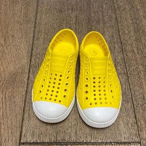 Children’s Native brand yellow shoes